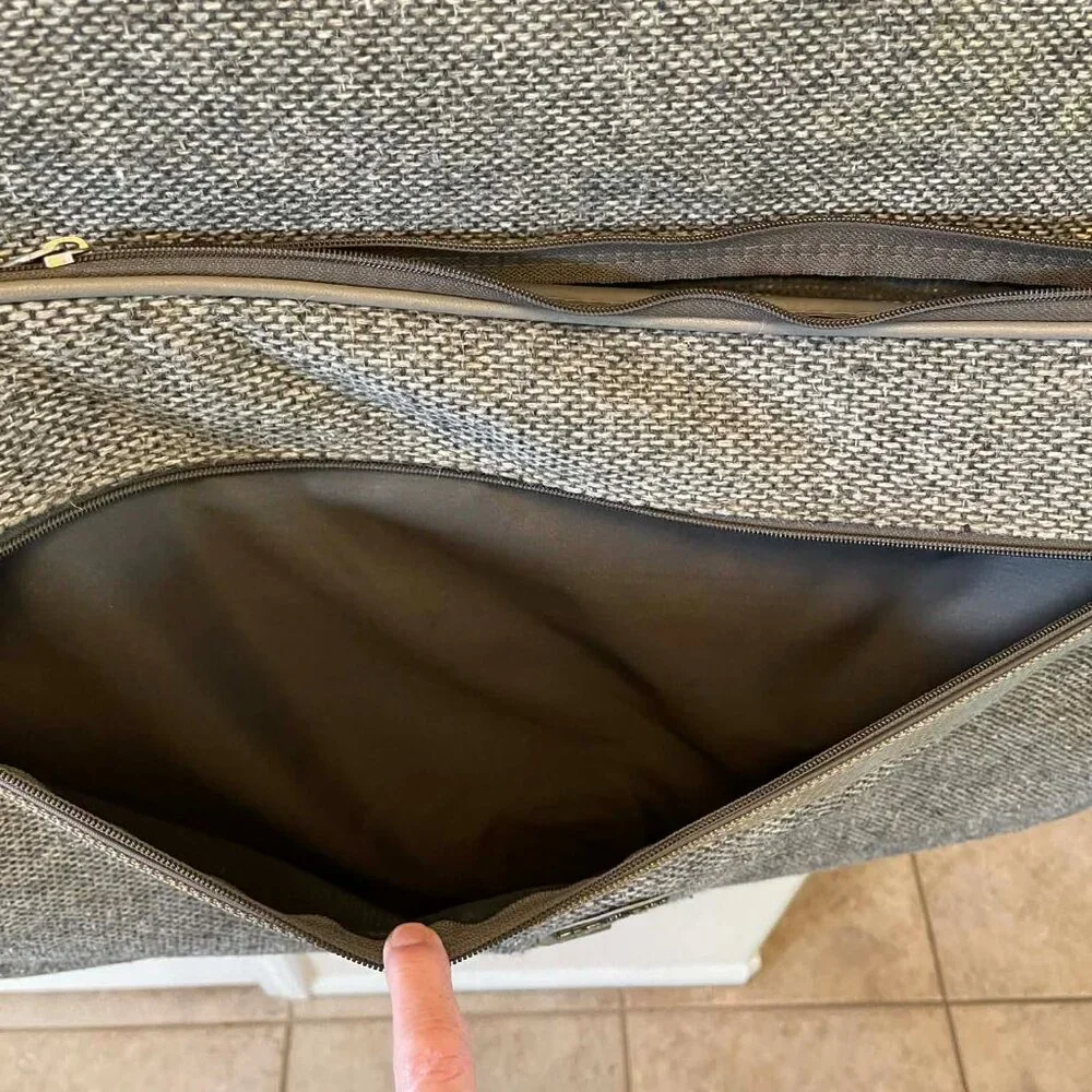 Samsonite tweed folding garment bag